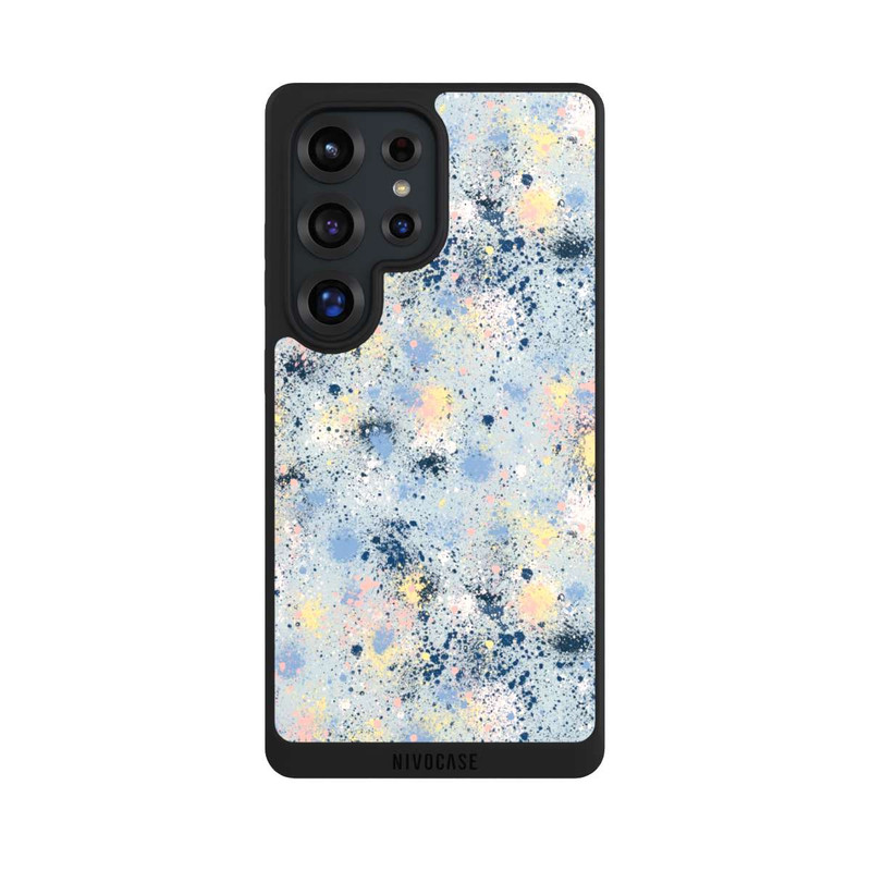 Galaxy S25 Ultra NIVOpure Tintentropfen Staub Textur Blau