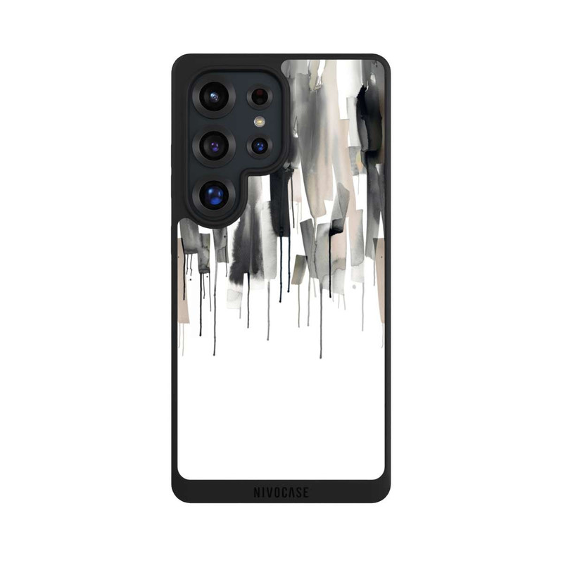 Galaxy S25 Ultra NIVOpure Watery Stripes Japandi Black