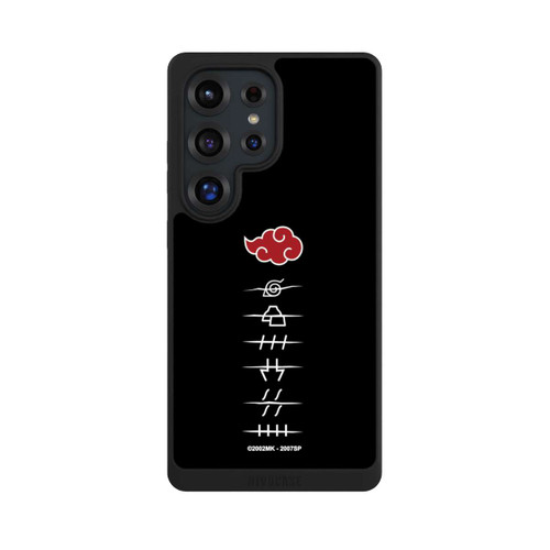Samsung Galaxy S25 Ultra NIVOpure Symboles des membres de l'Akatsuki noirs