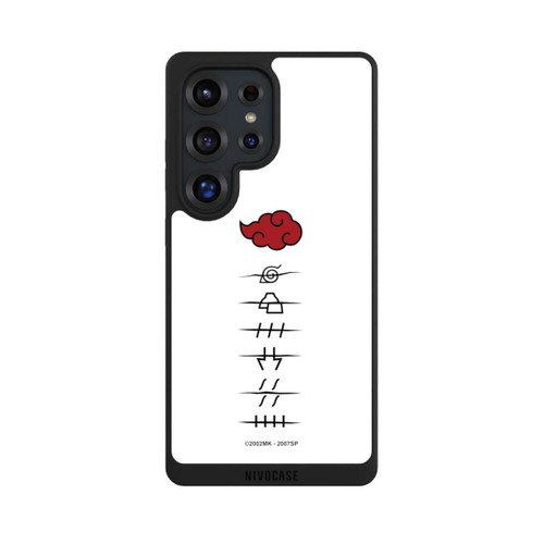 Samsung Galaxy S25 Ultra NIVOpure Akatsuki Mitgliedersymbole Weiß