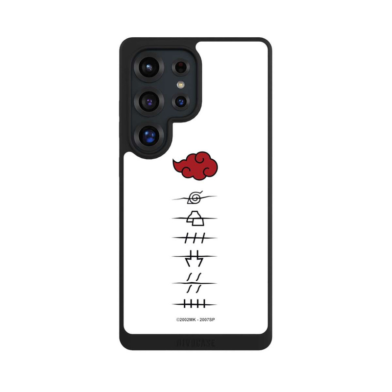 Galaxy S25 Ultra NIVOpure Akatsuki member symbols white