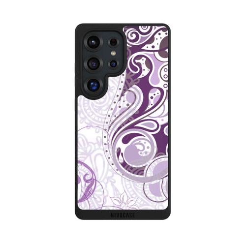 Samsung Galaxy S25 Ultra NIVOpure Purple and White Autumn Pattern