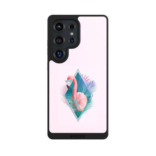 Samsung Galaxy S25 Ultra NIVOpure Feuilles tropicales Flamant