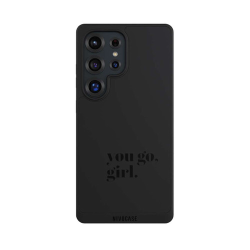 Samsung Galaxy S25 Ultra NIVOpure You Go Girl Schwarz Transparent