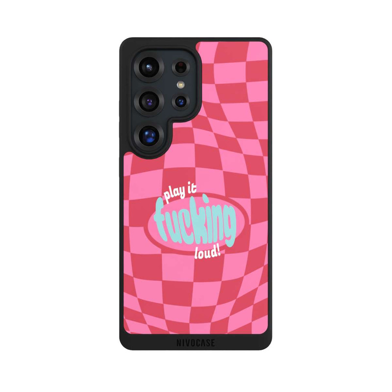 Galaxy S25 Ultra NIVOpure Play Fucking Loud Kariert