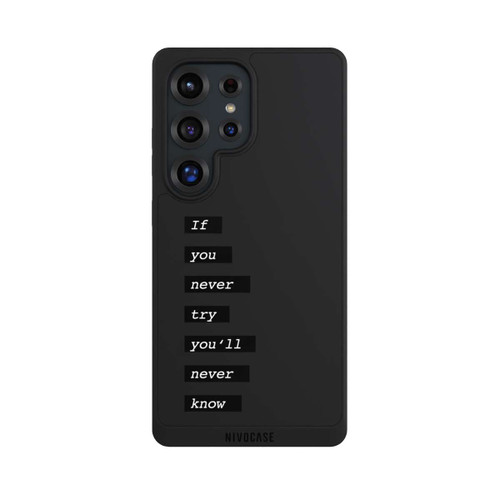 Samsung Galaxy S25 Ultra NIVOpure If You Try Black Transparent