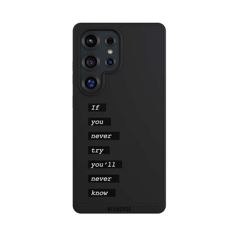 Galaxy S25 Ultra NIVOpure If You Try Black Transparent