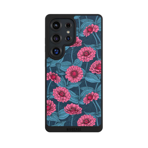 Samsung Galaxy S25 Ultra NIVOpure Flower Pattern Pink And Blue Illustration