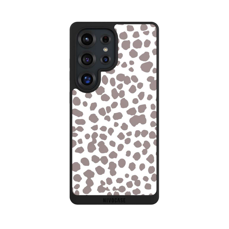 Galaxy S25 Ultra NIVOpure Motif Guépard Marron Blanc