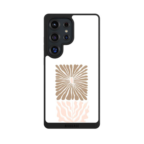 Samsung Galaxy S25 Ultra NIVOpure Eckige Blume Hellbraun