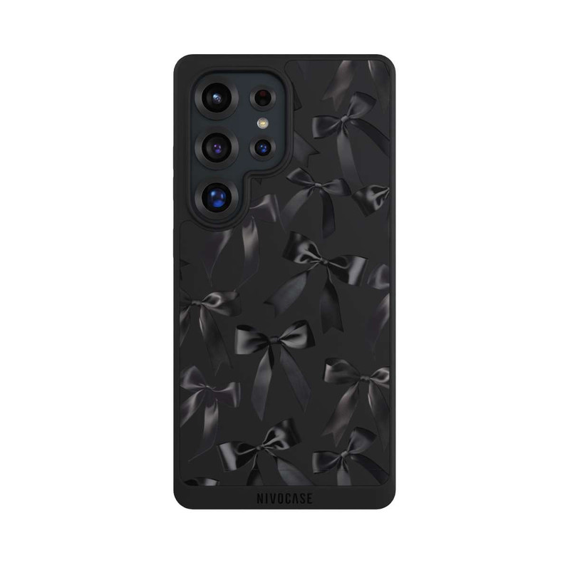 Galaxy S25 Ultra NIVOpure Schwarze Satinschleifen