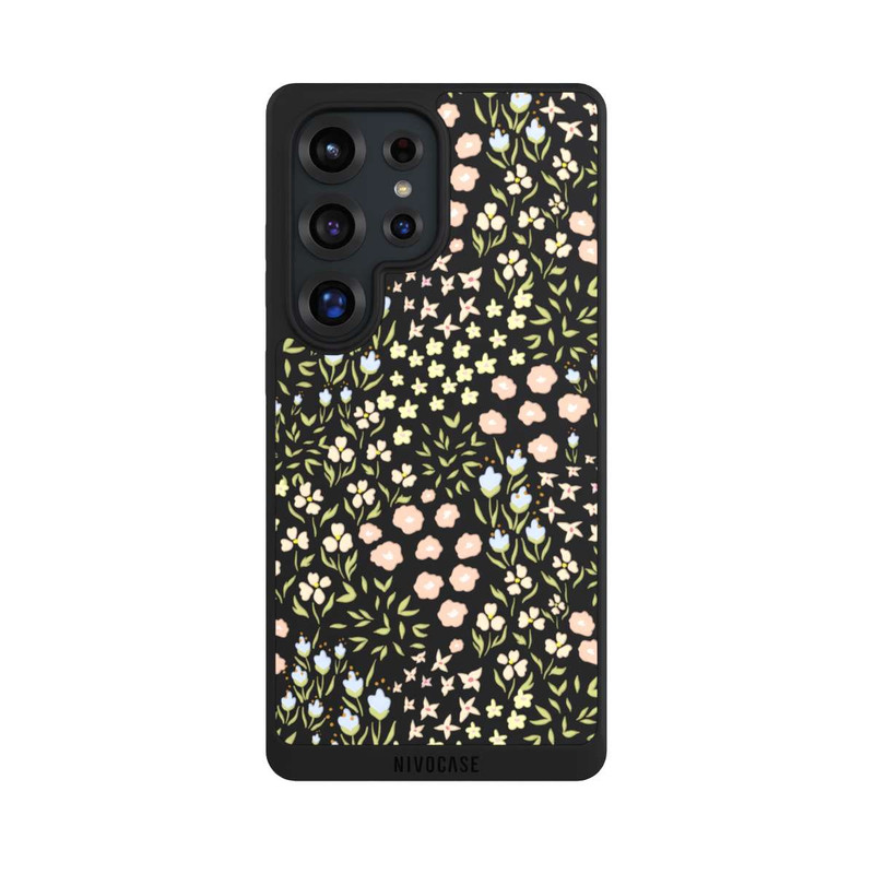 Galaxy S25 Ultra NIVOpure Summer Flowers Pattern Pastel Colors Transparent