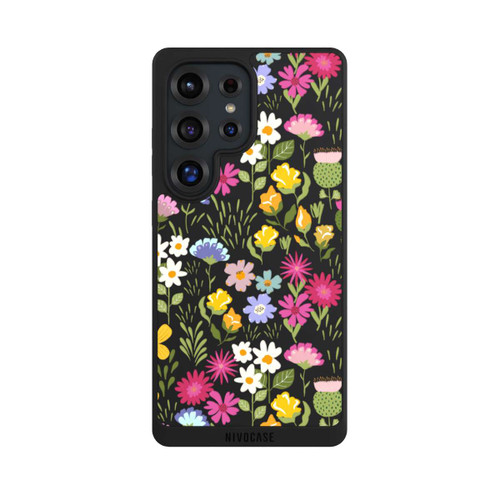 Samsung Galaxy S25 Ultra NIVOpure Bunte Sommerblumen Transparent