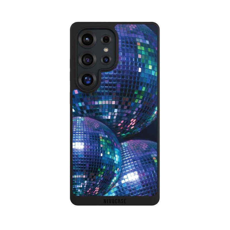 Galaxy S25 Ultra NIVOpure Discokugel Blau Schwarz Partytime mit KI