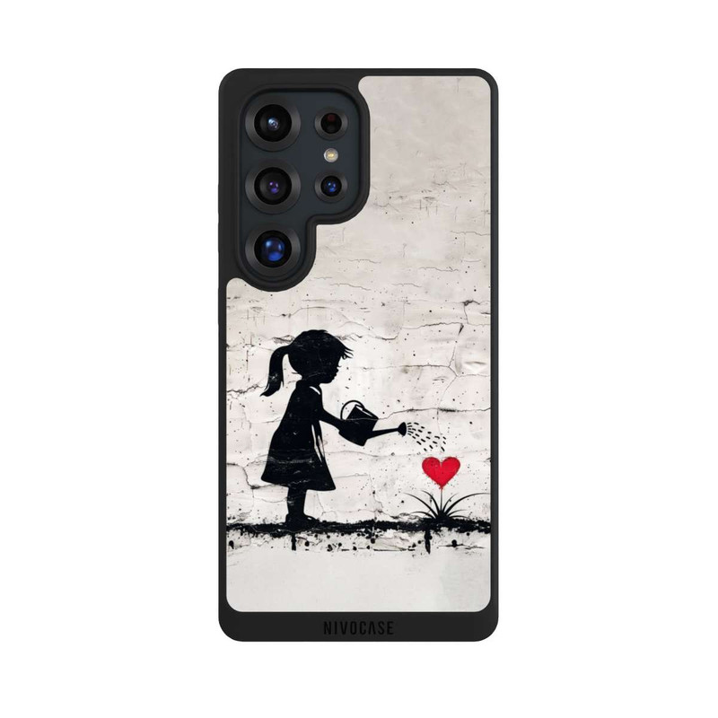 Galaxy S25 Ultra NIVOpure Girl Watering Bunch of Flowers 
