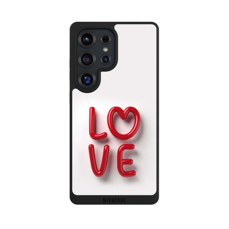 Galaxy S25 Ultra NIVOpure Love Statement Red with AI