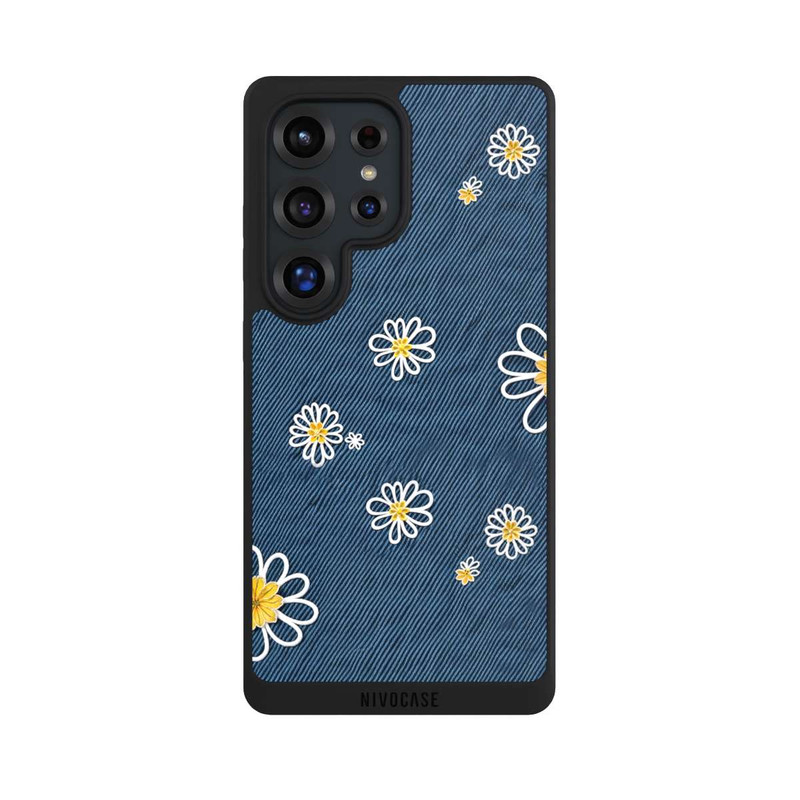 Galaxy S25 Ultra NIVOpure Jeans Flowers Pattern with AI