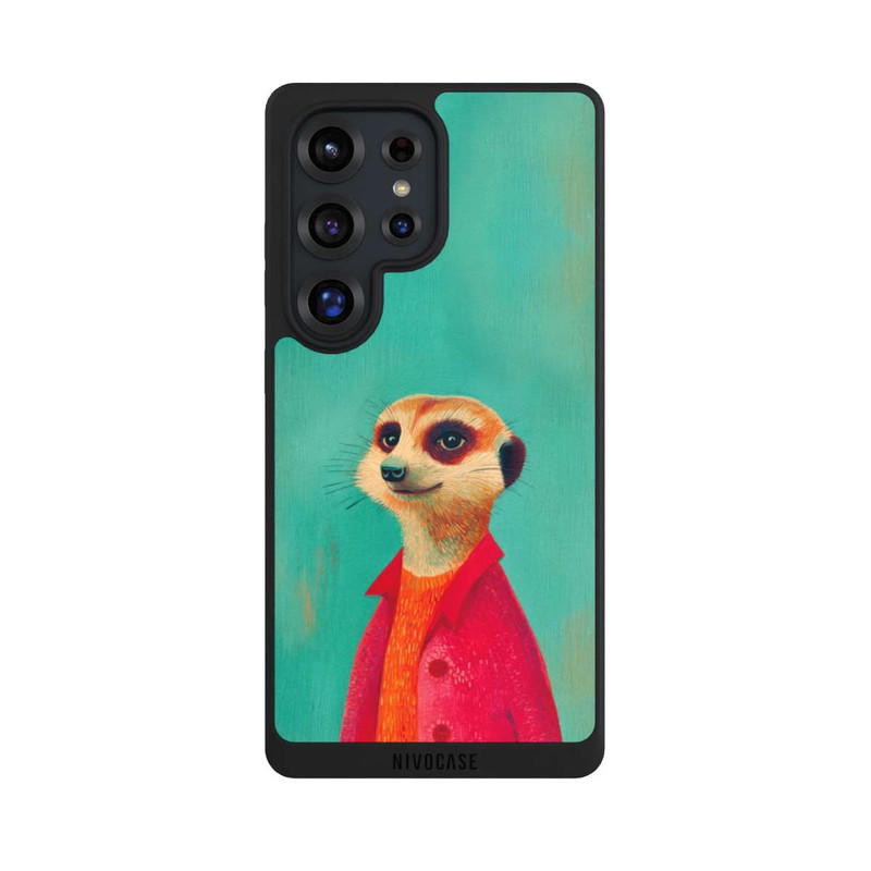 Galaxy S25 Ultra NIVOpure Meerkat Green Illustration