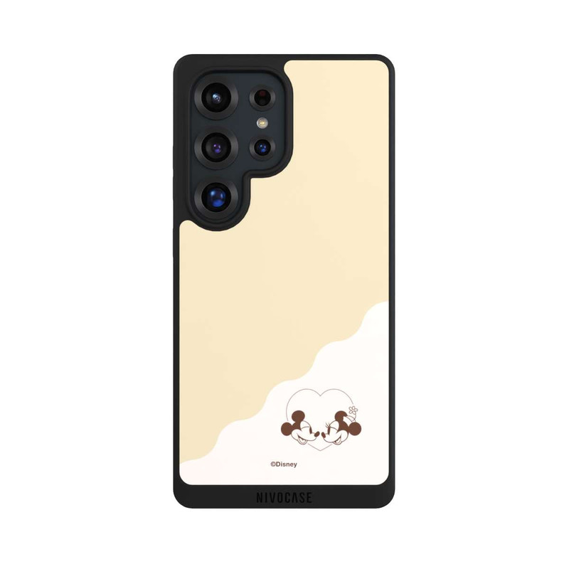 Galaxy S25 Ultra NIVOpure Mickey and Minnie Love Heart Beige