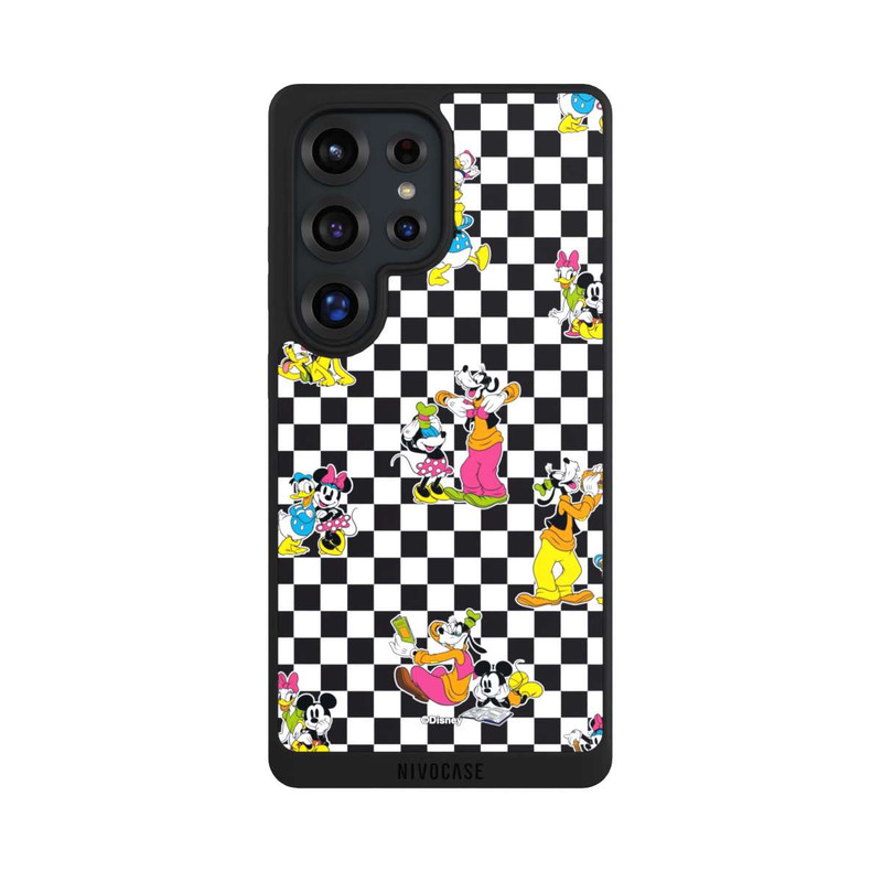 Galaxy S25 Ultra NIVOpure Donald and Friends Pattern Black and White