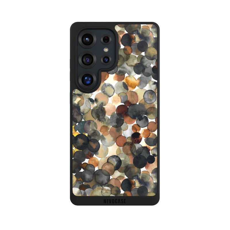 Galaxy S25 Ultra NIVOpure Watercolor Dots Brown Pattern