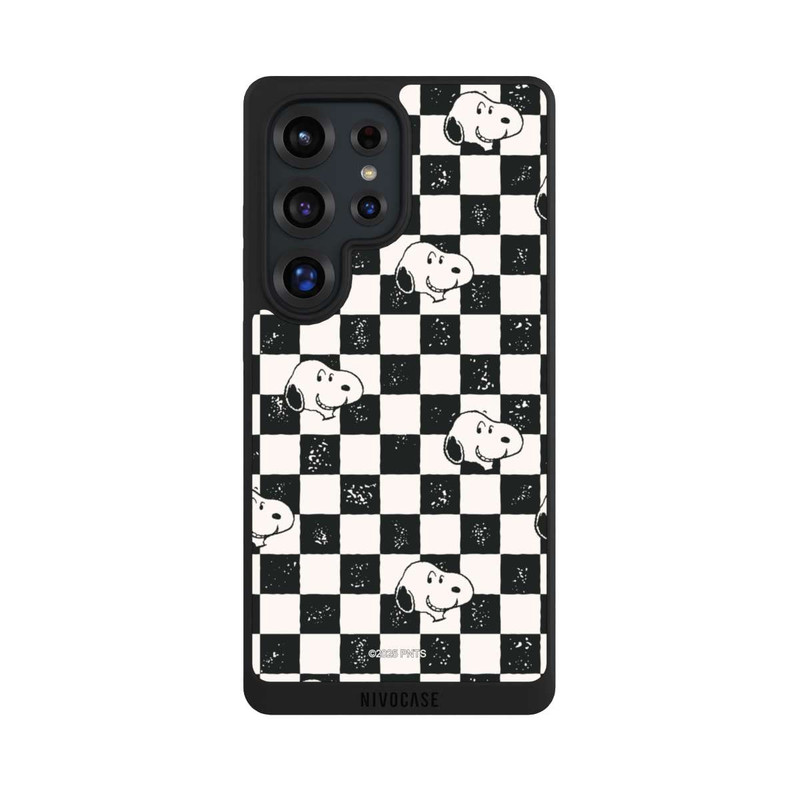 Galaxy S25 Ultra NIVOpure Snoopy Heads Checked Pattern