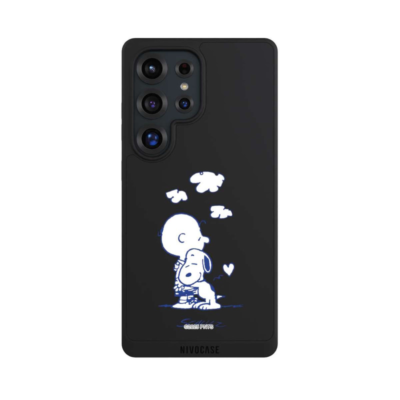 Galaxy S25 Ultra NIVOpure Peanuts Charlie Brown Snoopy Hug Transparent