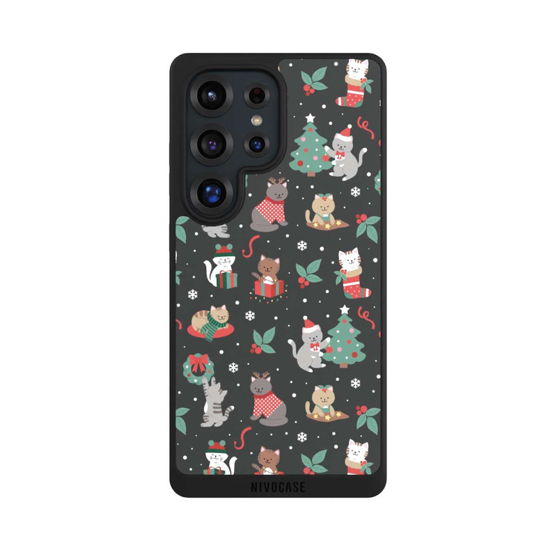 Galaxy S25 Ultra NIVOpure Weihnachtliche Kätzchen