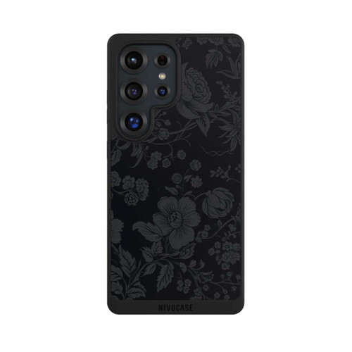 Samsung Galaxy S25 Ultra NIVOpure Dunkle Blumen Vintageoptik