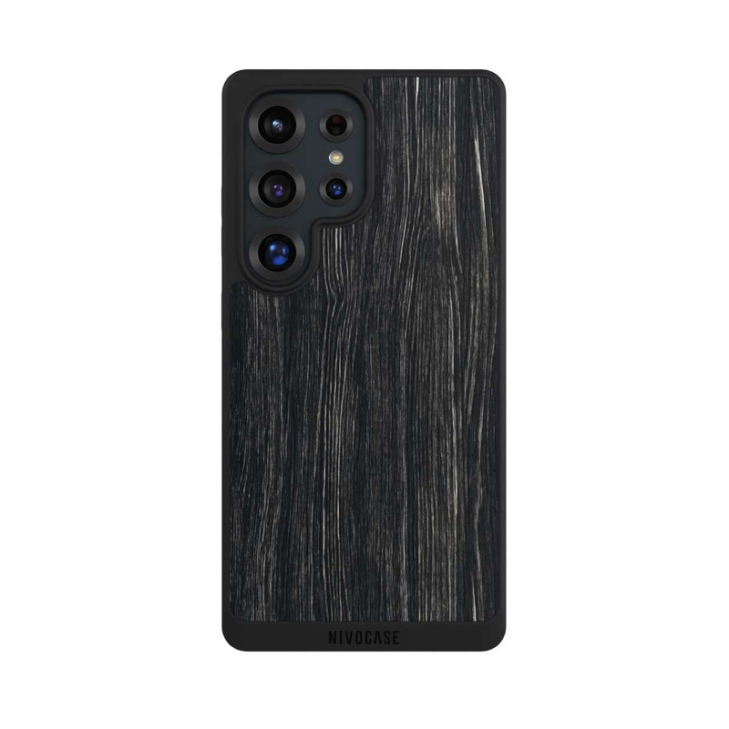 Galaxy S25 Ultra NIVOpure Dunkle Holzstruktur