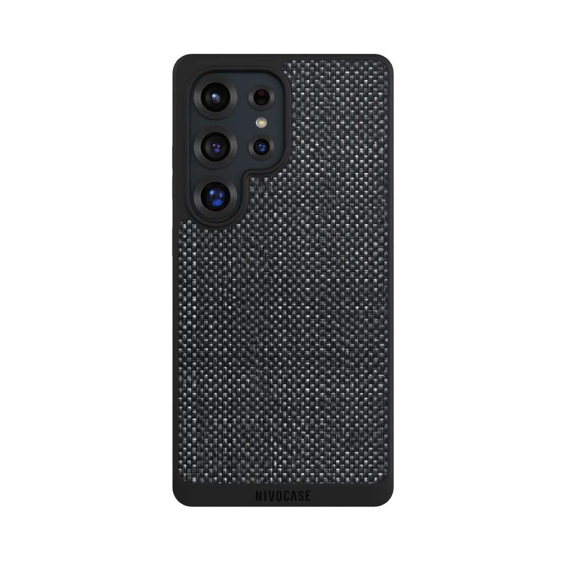 Galaxy S25 Ultra NIVOpure Abstrakter schwarzer Stoff