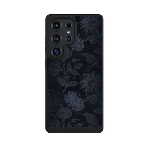 Samsung Galaxy S25 Ultra NIVOpure  Silberne Blumen auf Samt