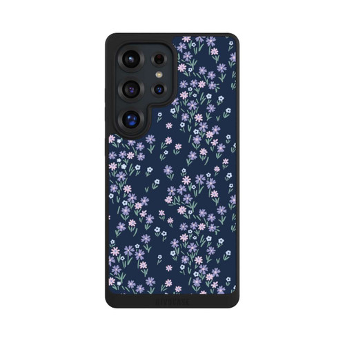 Samsung Galaxy S25 Ultra NIVOpure Thème Floral Bleu Foncé