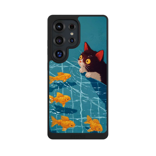 Samsung Galaxy S25 Ultra NIVOpure Cat in a Pool with AI