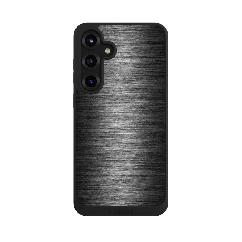 Galaxy S25 + NIVOpure Metal Look - Anthrazit