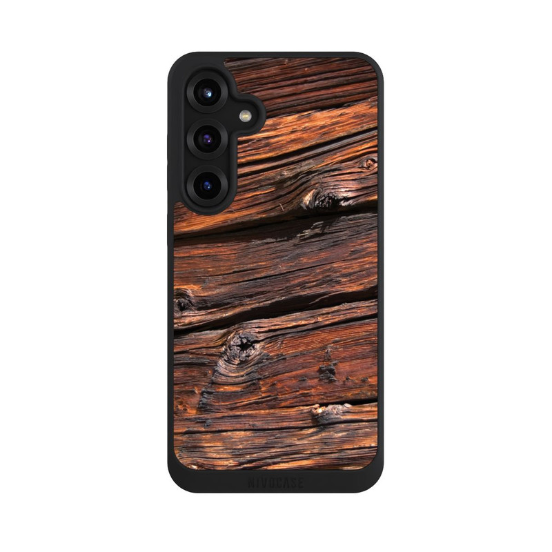 Galaxy S25 + NIVOpure Weathered Wooden Plank