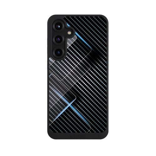 Samsung Galaxy S25+  NIVOpure Blaue Linien auf Karbon