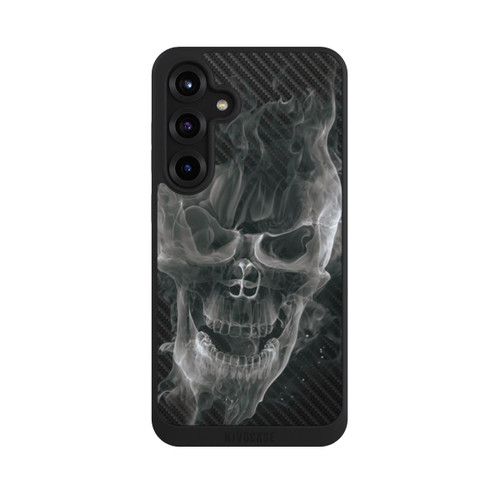 Samsung Galaxy S25+  NIVOpure rauchender Totenkopf Carbon