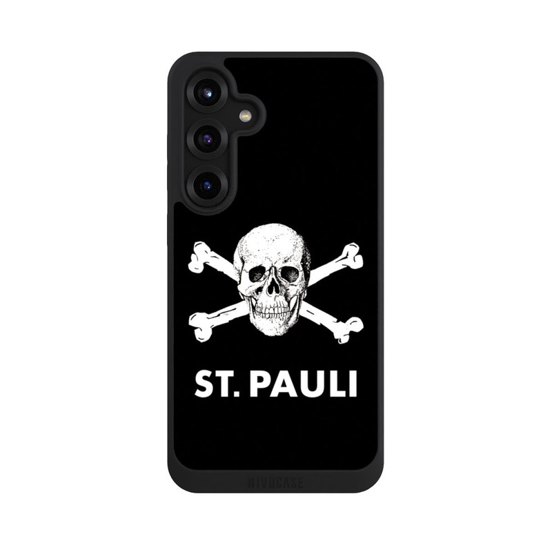 Galaxy S25 + NIVOpure FC St.Pauli WhiteSkull
