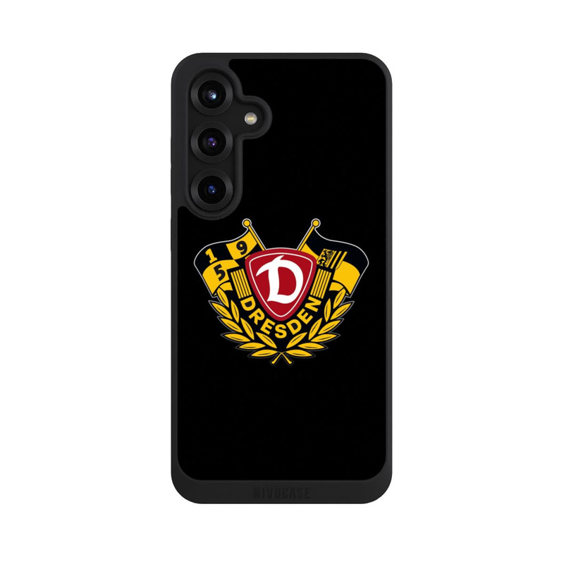Galaxy S25 + NIVOpure Dynamo Wappen mit Fahnen