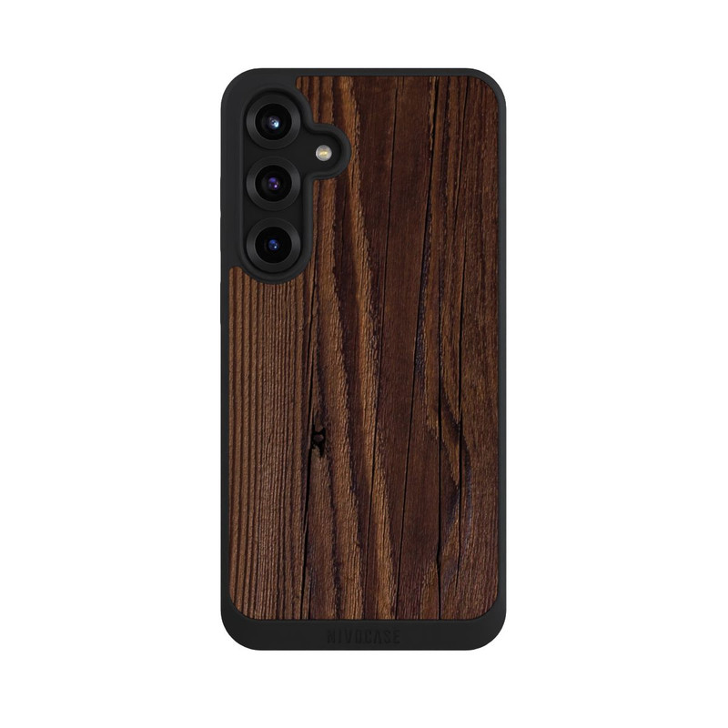 Galaxy S25 + NIVOpure Maserung Holzlook