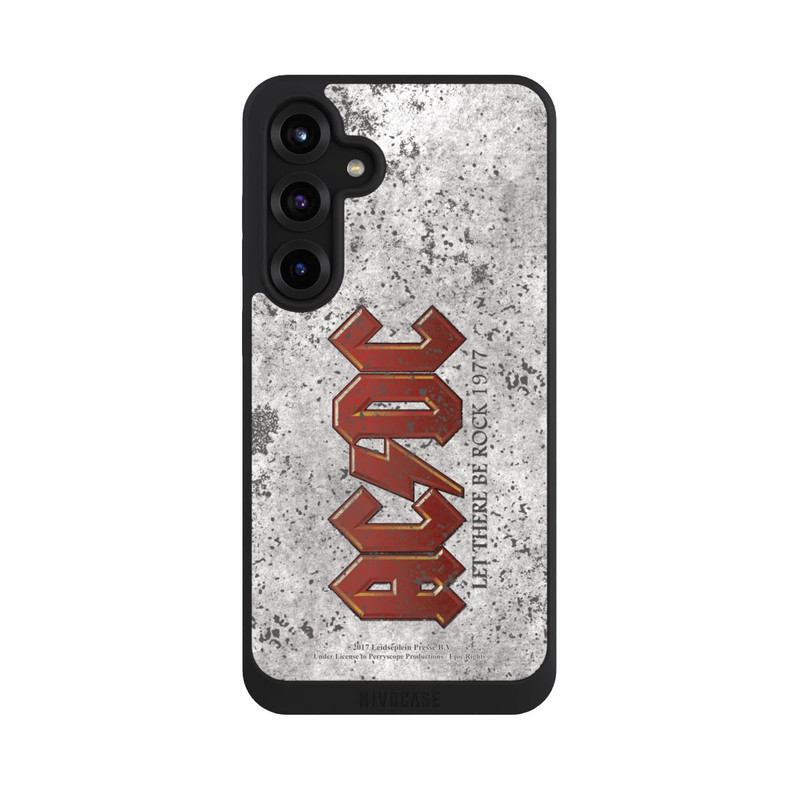 Galaxy S25 + NIVOpure ACDC Let There Be Rock Grau