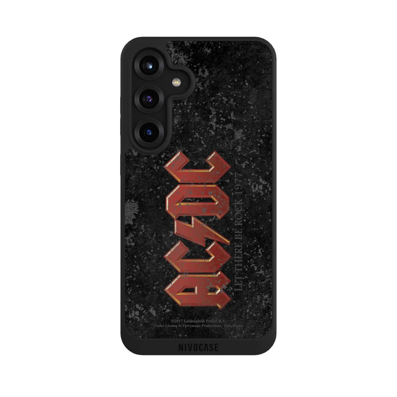Galaxy S25 + NIVOpure ACDC Let There Be Rock Anthrazit