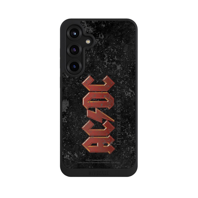 Galaxy S25 + NIVOpure ACDC Let There Be Rock Anthrazit