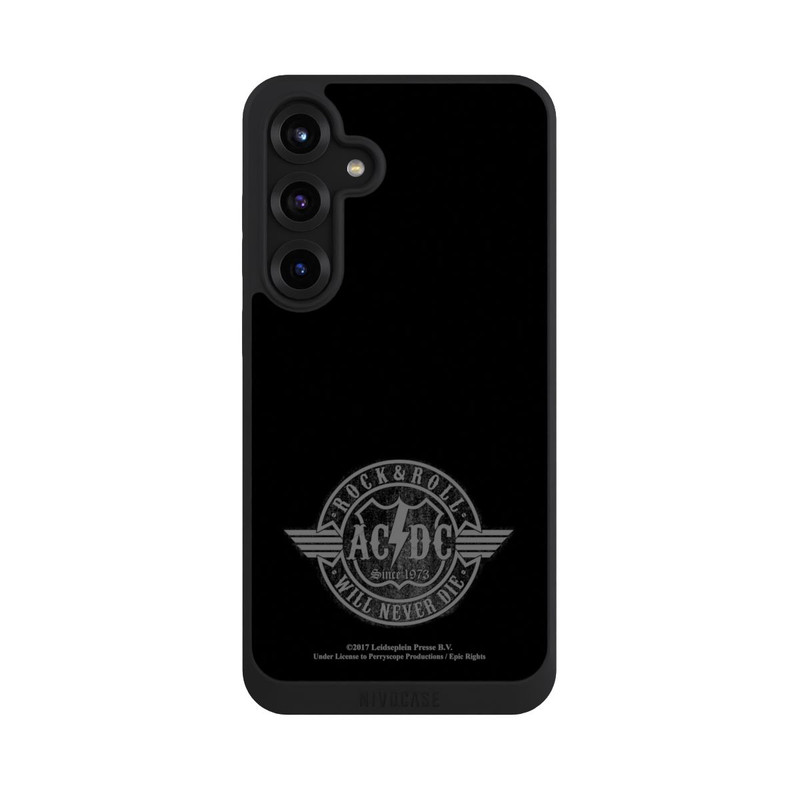 Galaxy S25 + NIVOpure ACDC Rock and Roll Grau