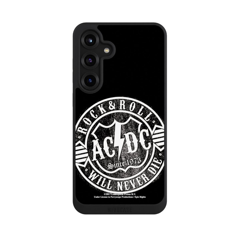 Galaxy S25 + NIVOpure ACDC Rock and Roll Weiss
