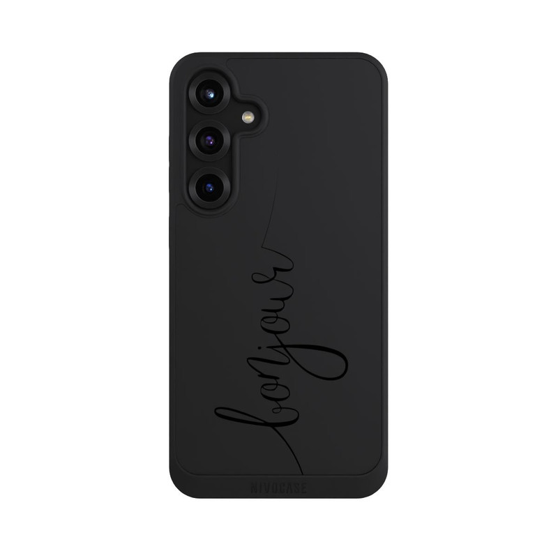 Galaxy S25 + NIVOpure Bonjour Noir sans Fond