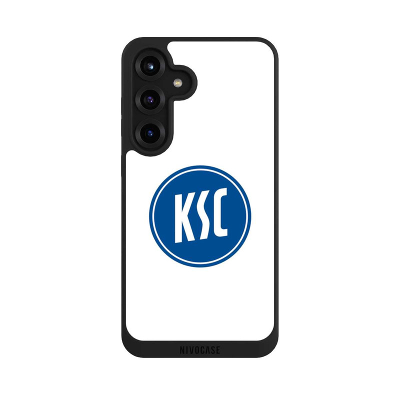 Galaxy S25 + NIVOpure KSC Logo auf Weiß