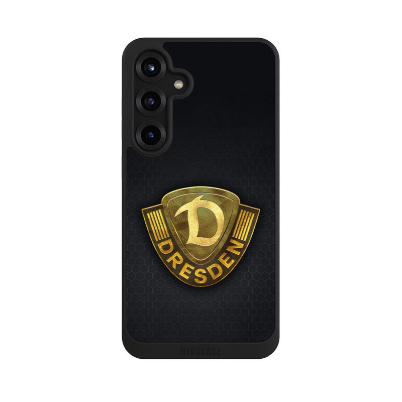 Galaxy S25 + NIVOpure Goldenes Logo Look Dynamo Dresden