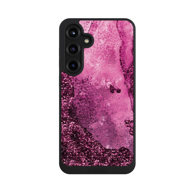 Galaxy S25 + NIVOpure Marbre Rose Scintillant 2